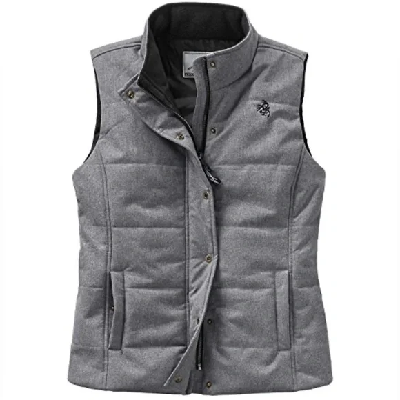 Legendary Whitetails Womens Small Vortex Gray Zip Snap Close Outdoor Hiking Vest - Picture 3 of 8